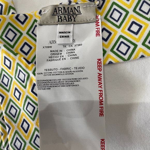 Armani Baby and Holt Renfrew Collaboration Baby Blanket limited edit 30" x 26" - Picture 7 of 11